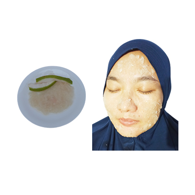Ramuan tradisional Masker wajah untuk mencerahkan dan membersihkan jerawat dari Jeruk Bali